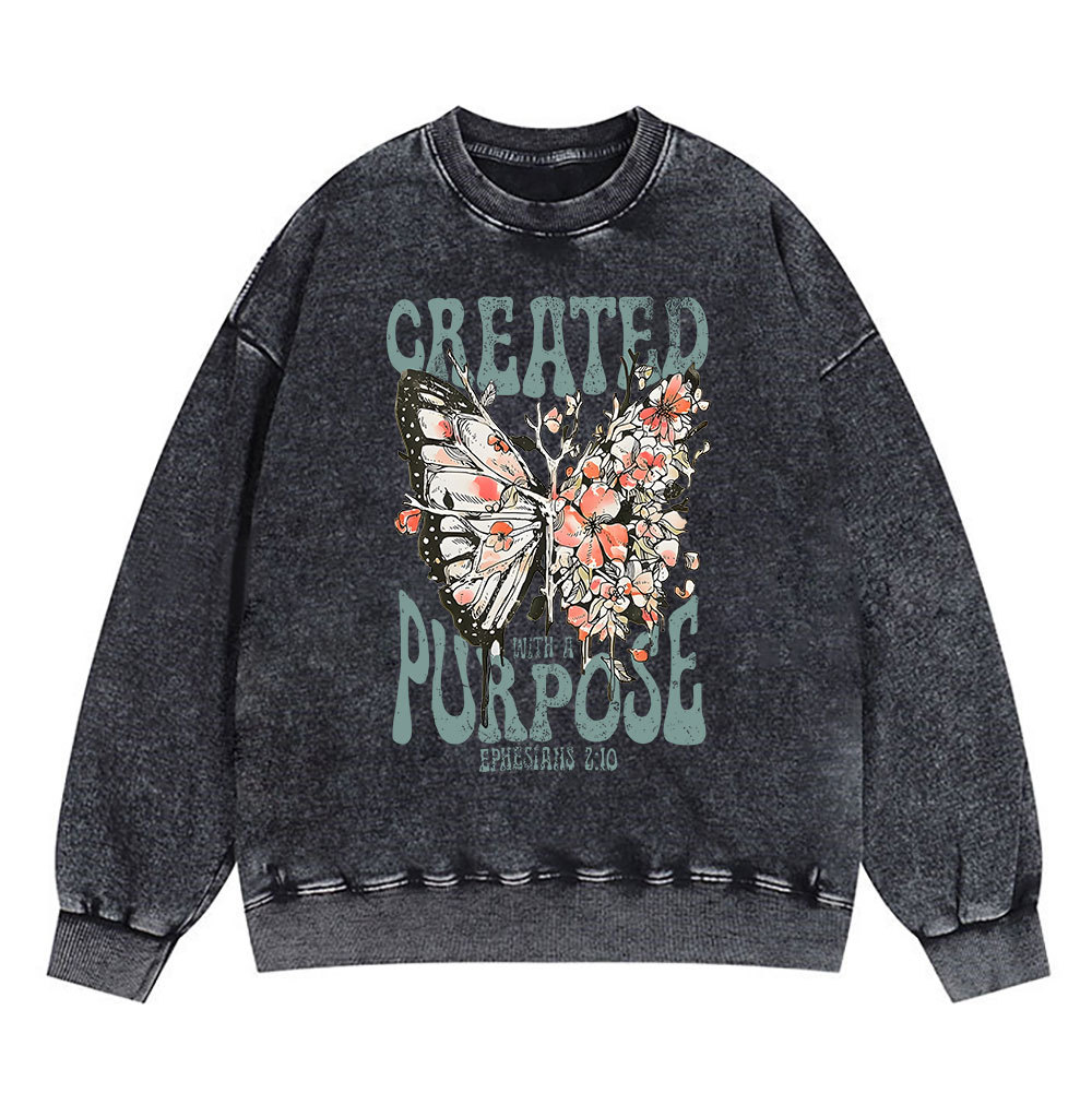 Created With A Purpose Christian Sweatshirt