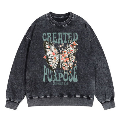 Created With A Purpose Christian Sweatshirt