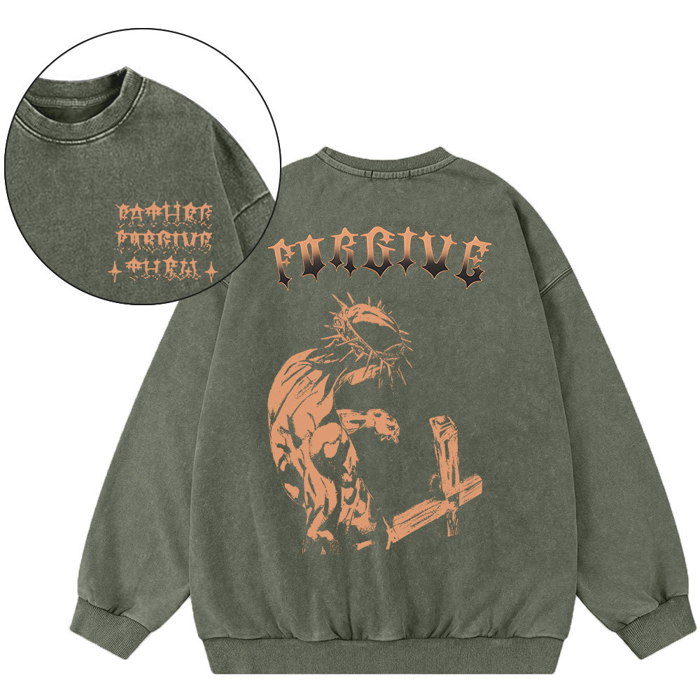 Forgiven Christian Washed Sweatshirt