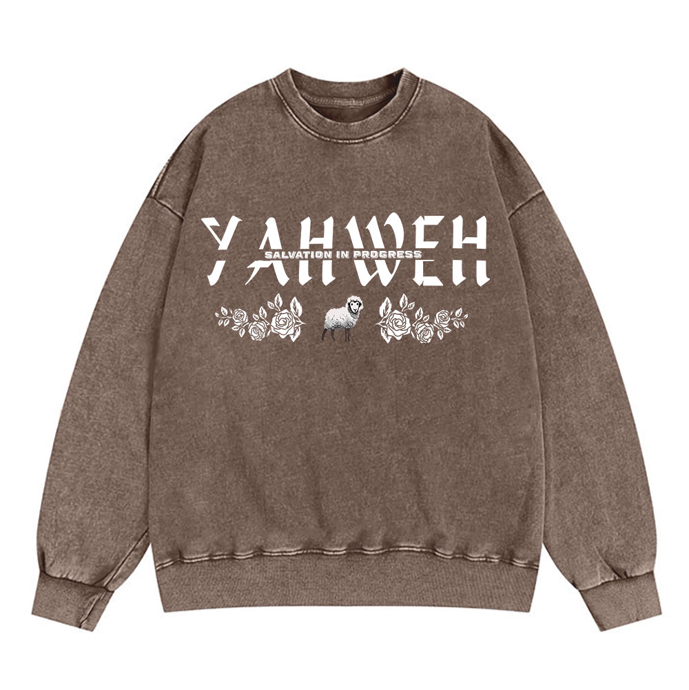 YAHWEH Christian Washed Sweatshirt
