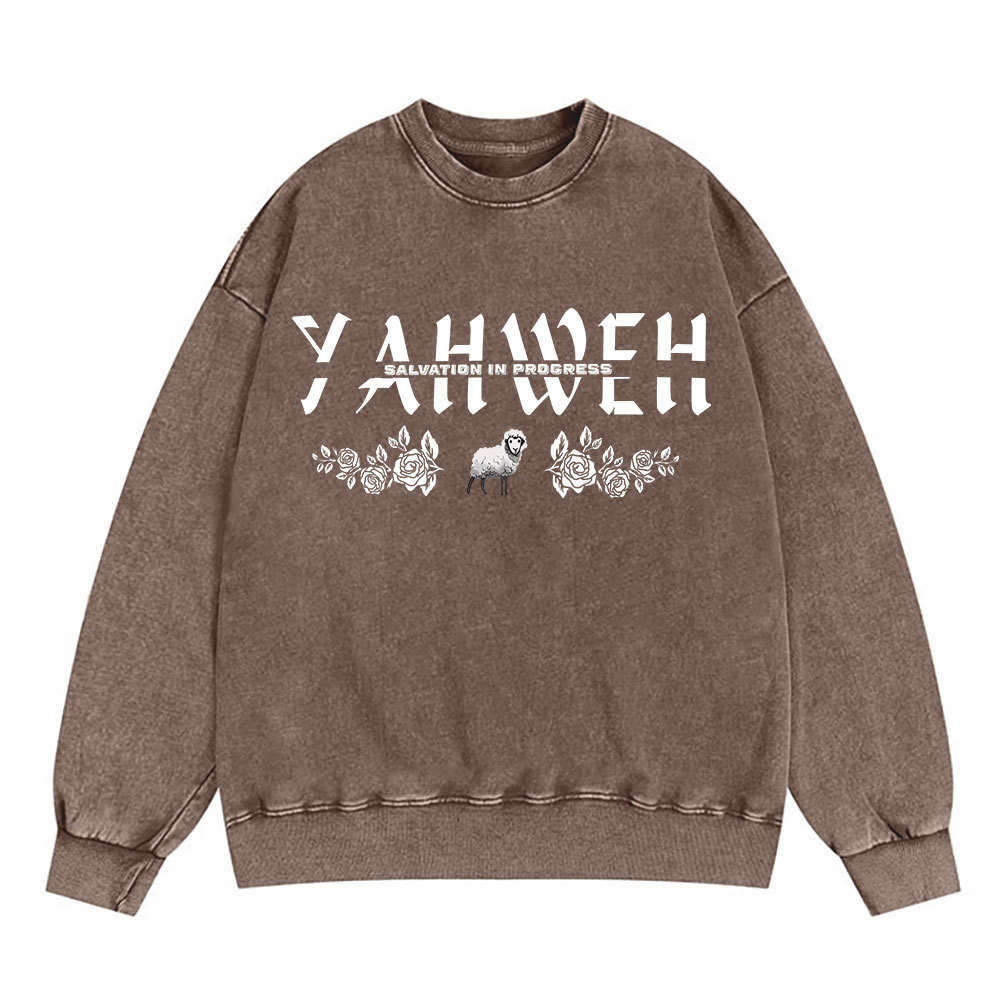 YAHWEH Christian Washed Sweatshirt