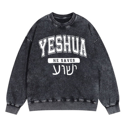 Yeshua Christian Washed Sweatshirt