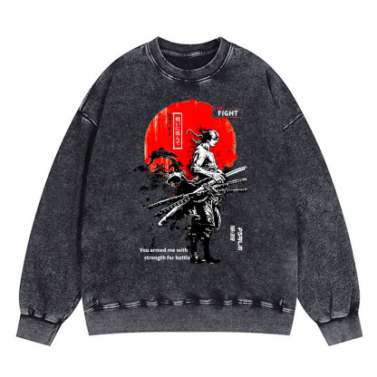 You Gave Me Strength Christian Washed Sweatshirt