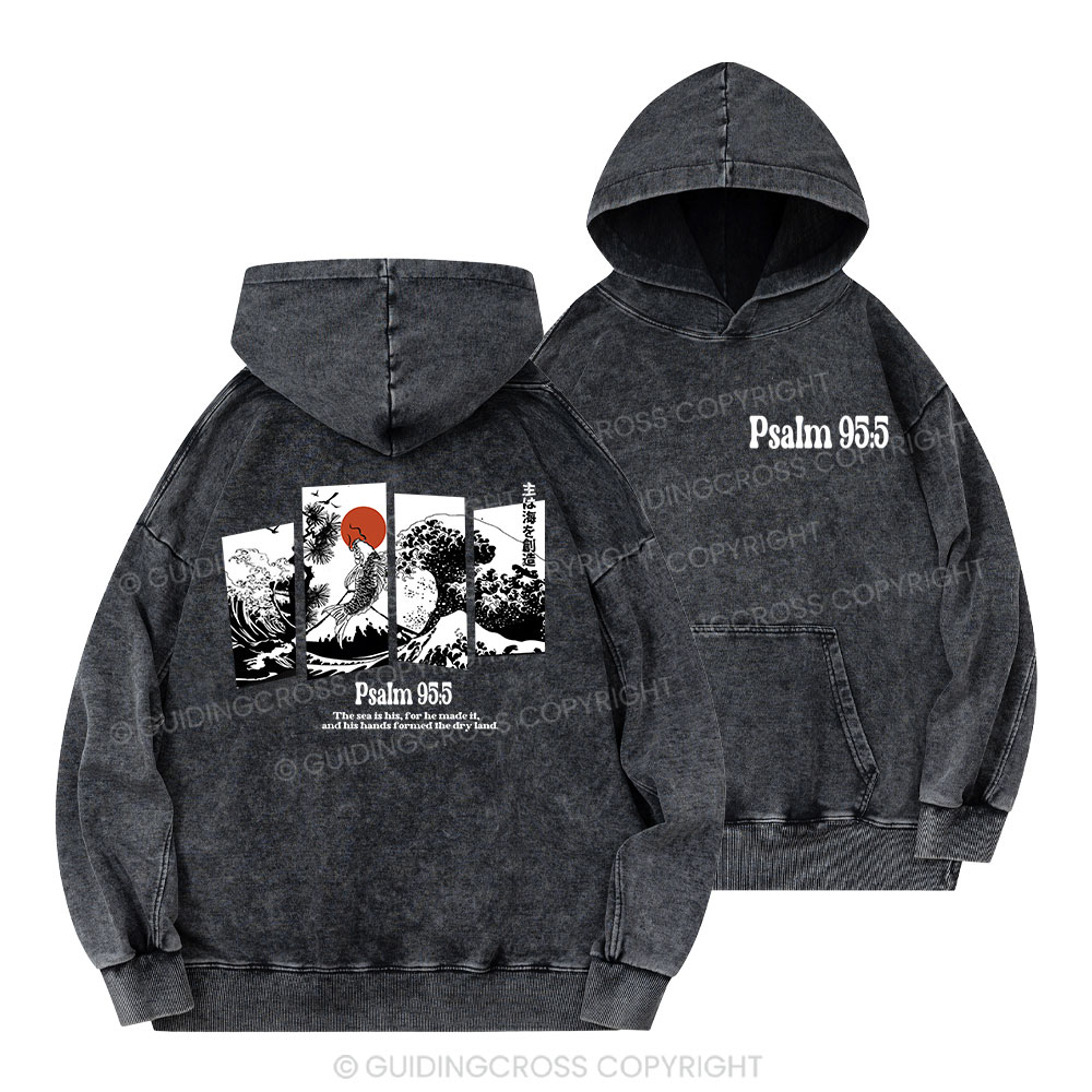 The Sea Is His Christian Washed Hoodie 