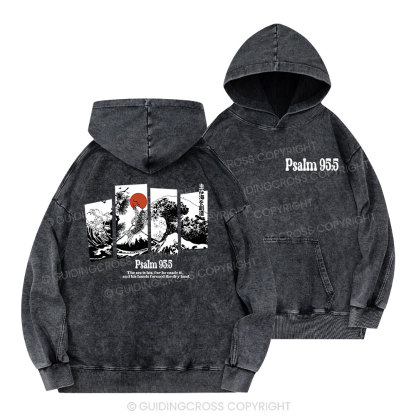 The Sea Is His Christian Washed Hoodie 