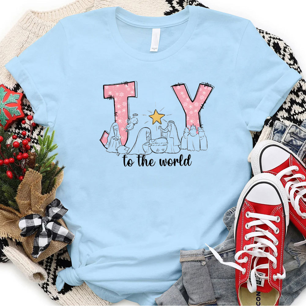 Joy To The World Christmas Family Matching Shirts