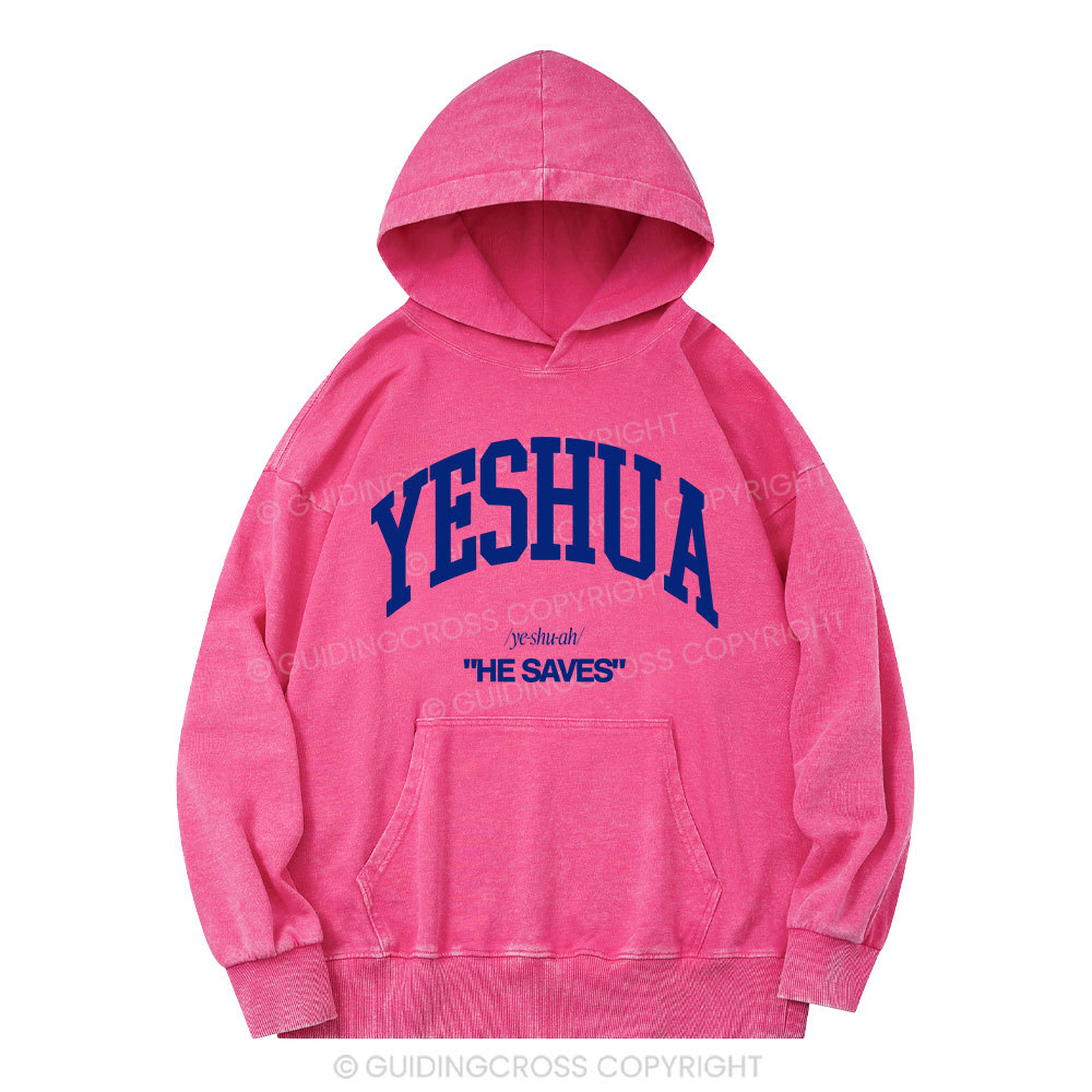yeshua Christian Washed Hoodie