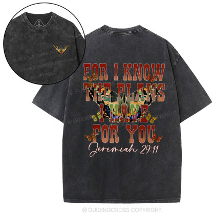 For I Know Christian Washed T-Shirt