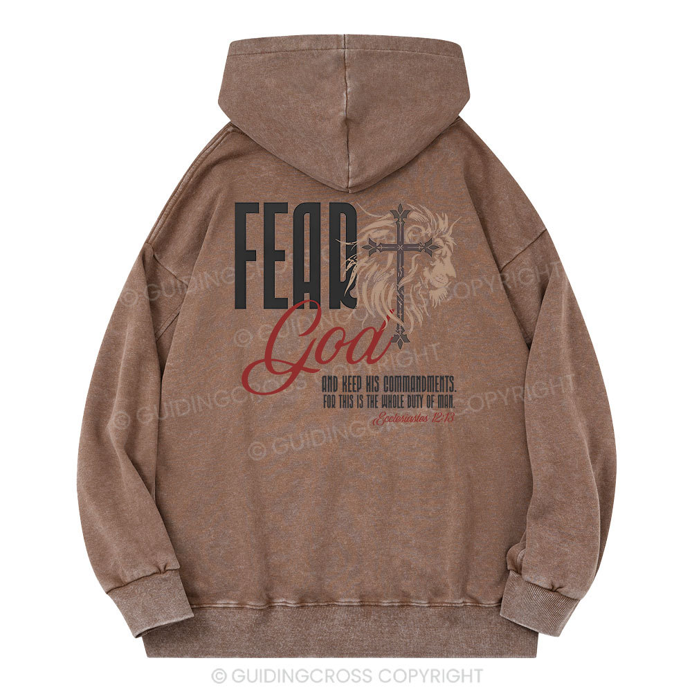 Fead God Christian Washed Hoodie
