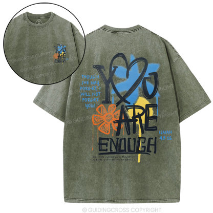 You Are Enough Christian Washed T-Shirt
