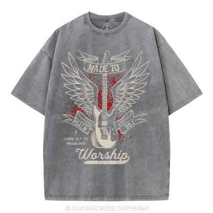 Made To Worshi Christian Washed T-Shirt