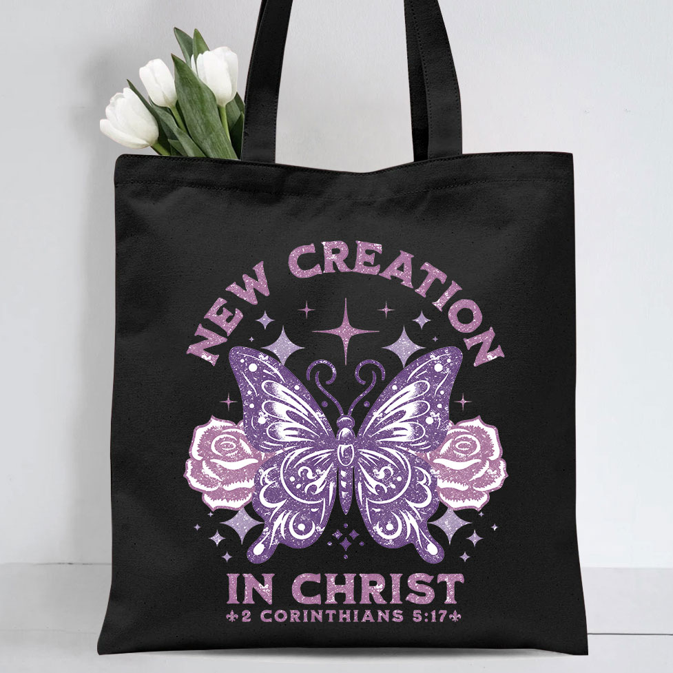 New Creation Christian Canvas Tote Bag