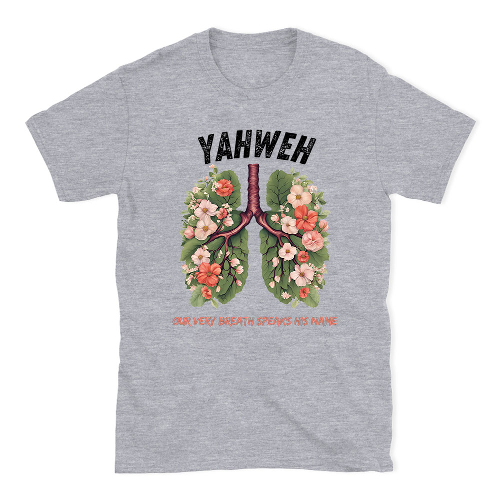 Yahweh Leaf Flower Lung Christian T-Shirt