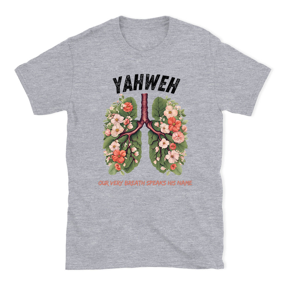 Yahweh Leaf Flower Lung Christian T-Shirt