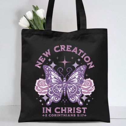 New Creation Christian Canvas Tote Bag