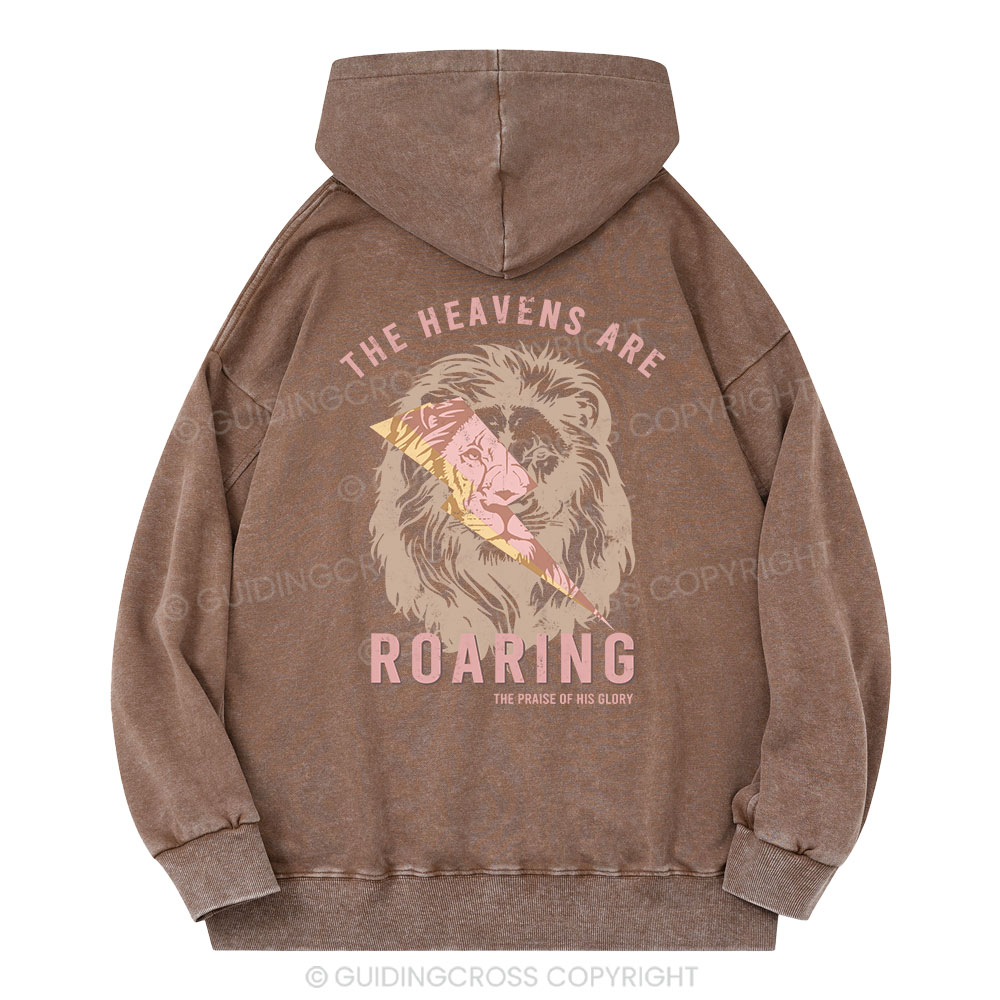 The Heavens Are Roaring Christian Washed Hoodie