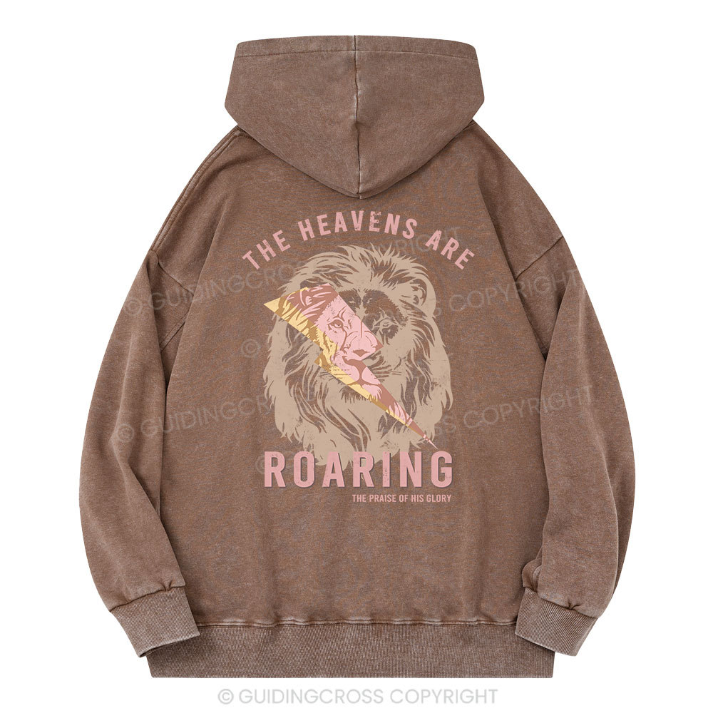 The Heavens Are Roaring Christian Washed Hoodie