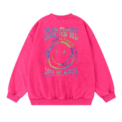 Dear Person Behind Me Christian Washed Sweatshirt