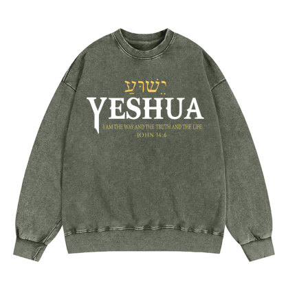 YESHUA Christian Washed Sweatshirt