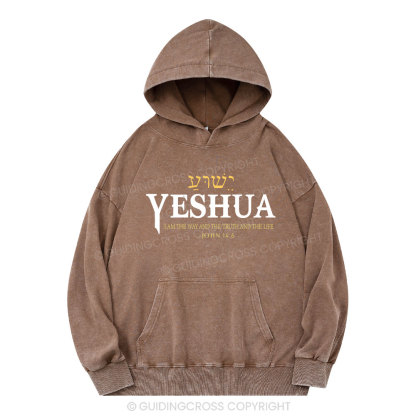 YESHUA Christian Washed Hoodie