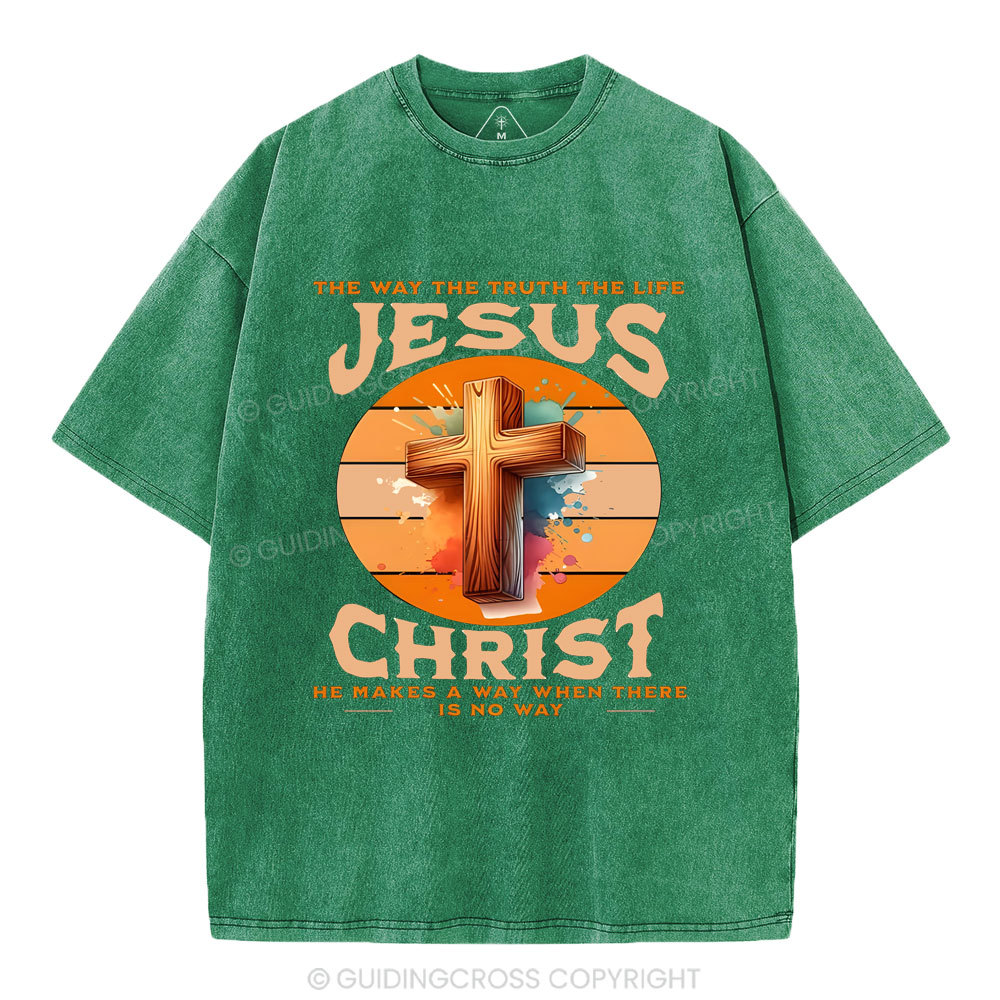 The Way The Truth Christian Washed T-Shirt