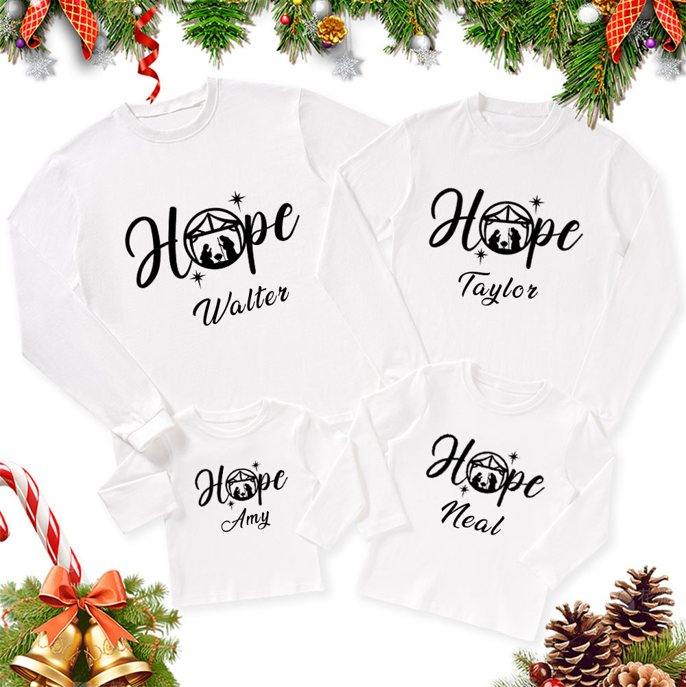 Sample Christmas Family Matching Long Sleeve T-Shirt Sale - GuidingCross