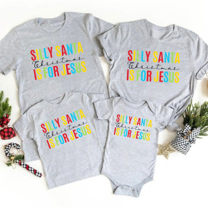 Silly Santa Christmas Family Matching Shirts