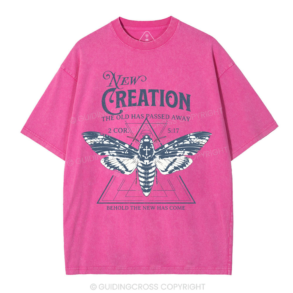 New Creation Christian Washed T-Shirt