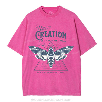 New Creation Christian Washed T-Shirt