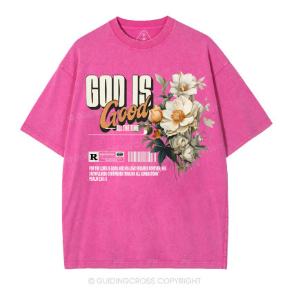 God Is Good Christian Washed T-Shirt
