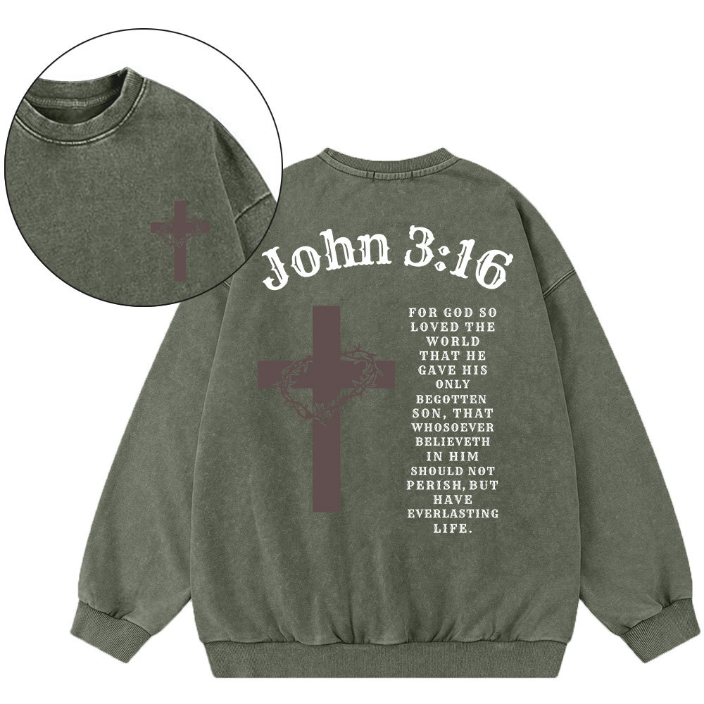 Faith Apparel Christian Washed Sweatshirt