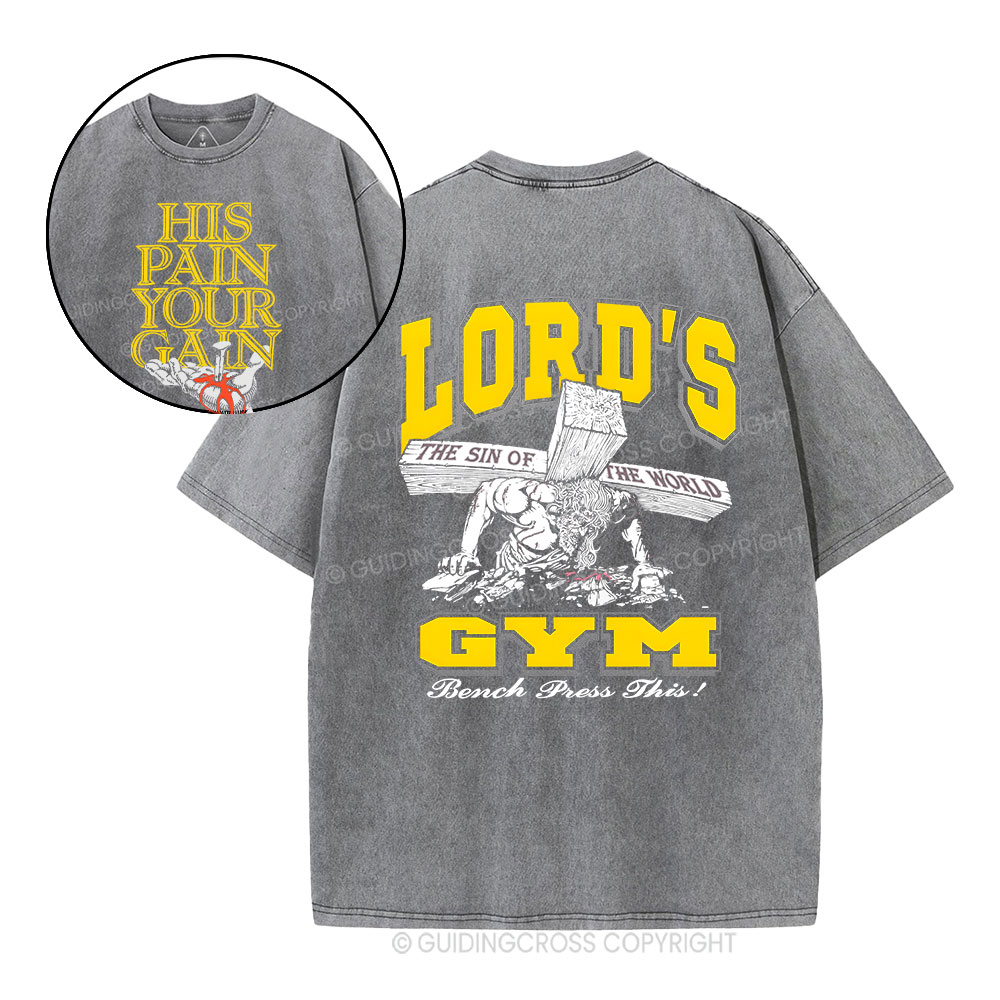 Lord's Gym Christian Washed T-Shirt Sale - GuidingCross