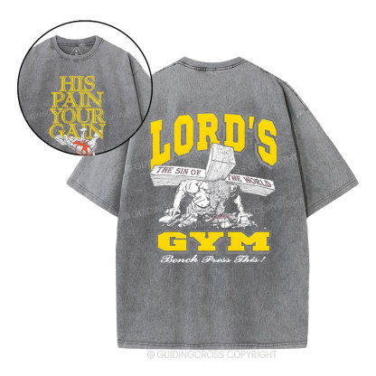 Lord's Gym Christian Washed T-Shirt Sale - GuidingCross