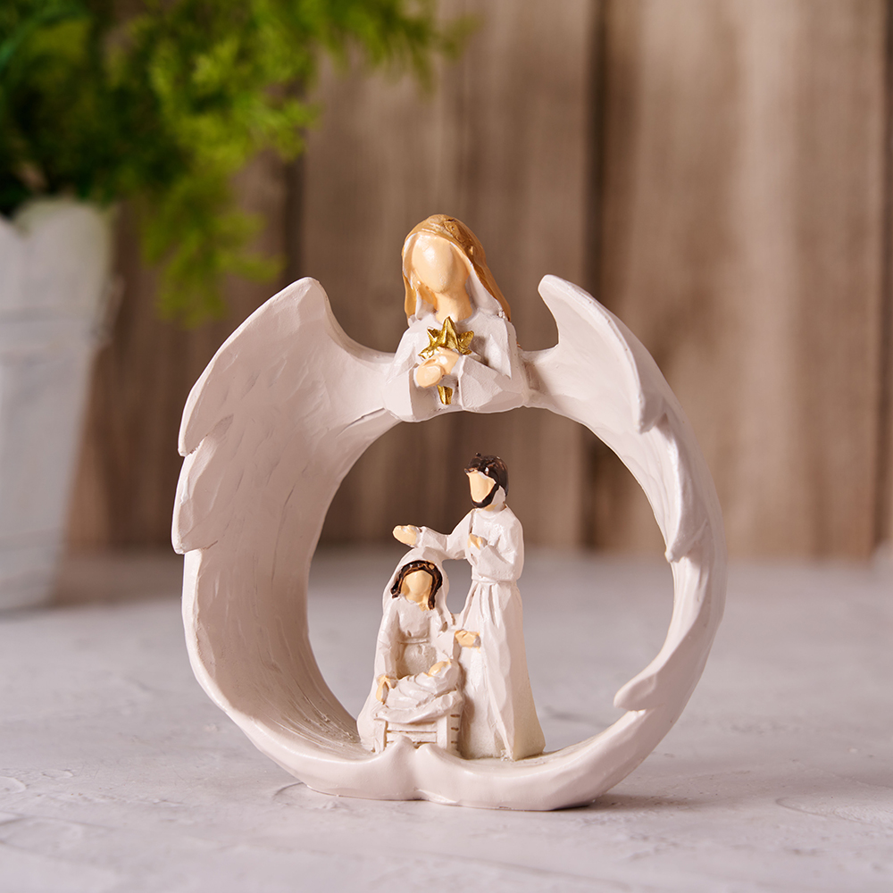 Christmas Resin Nativity Scene Desktop Decorations Christian ornaments