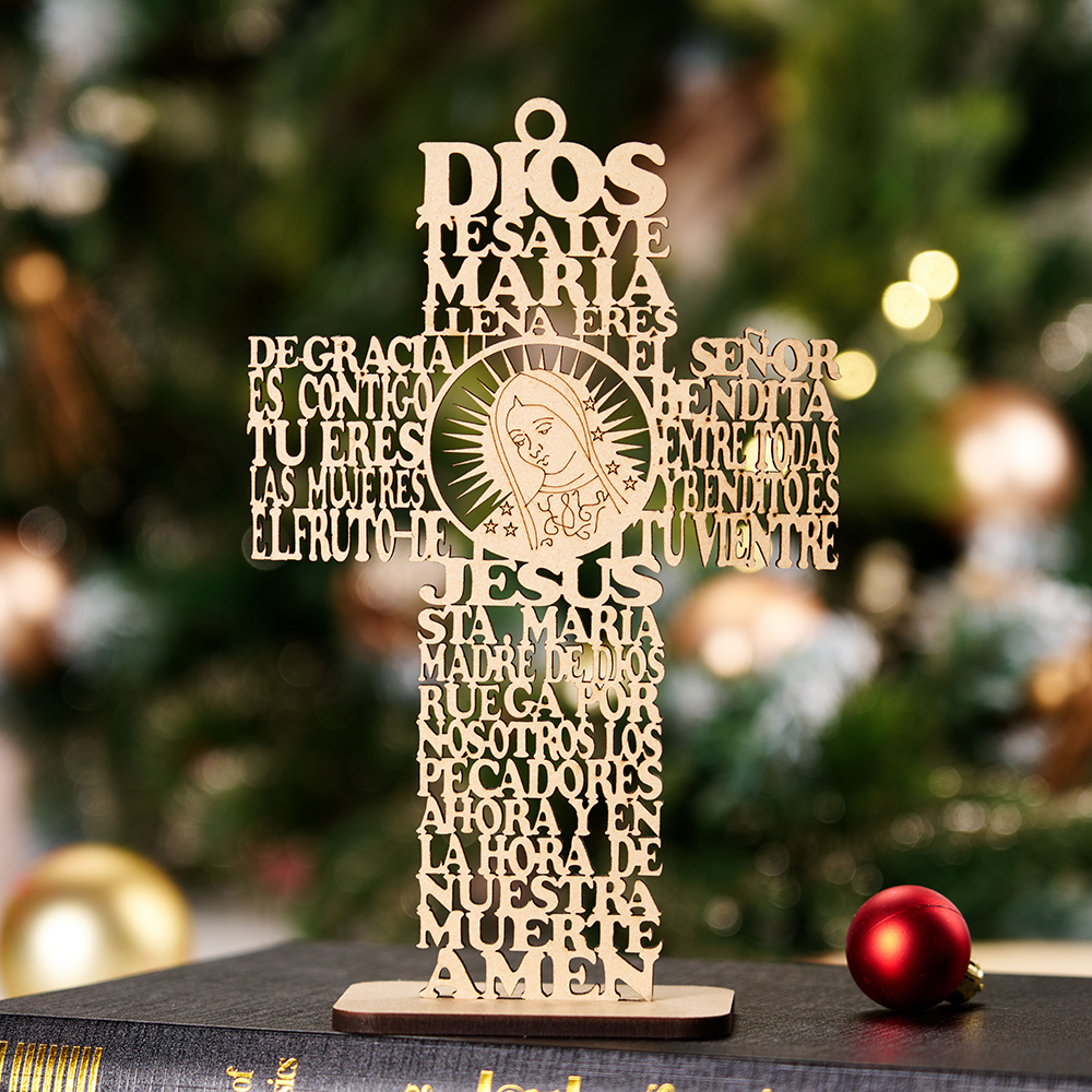 Wooden Cross Christian Ornaments