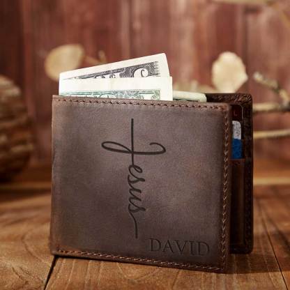 Personalized Leather Wallet