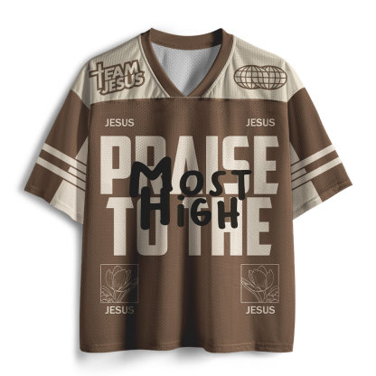 Praise to the Most High Christian Brown Mesh Jersey