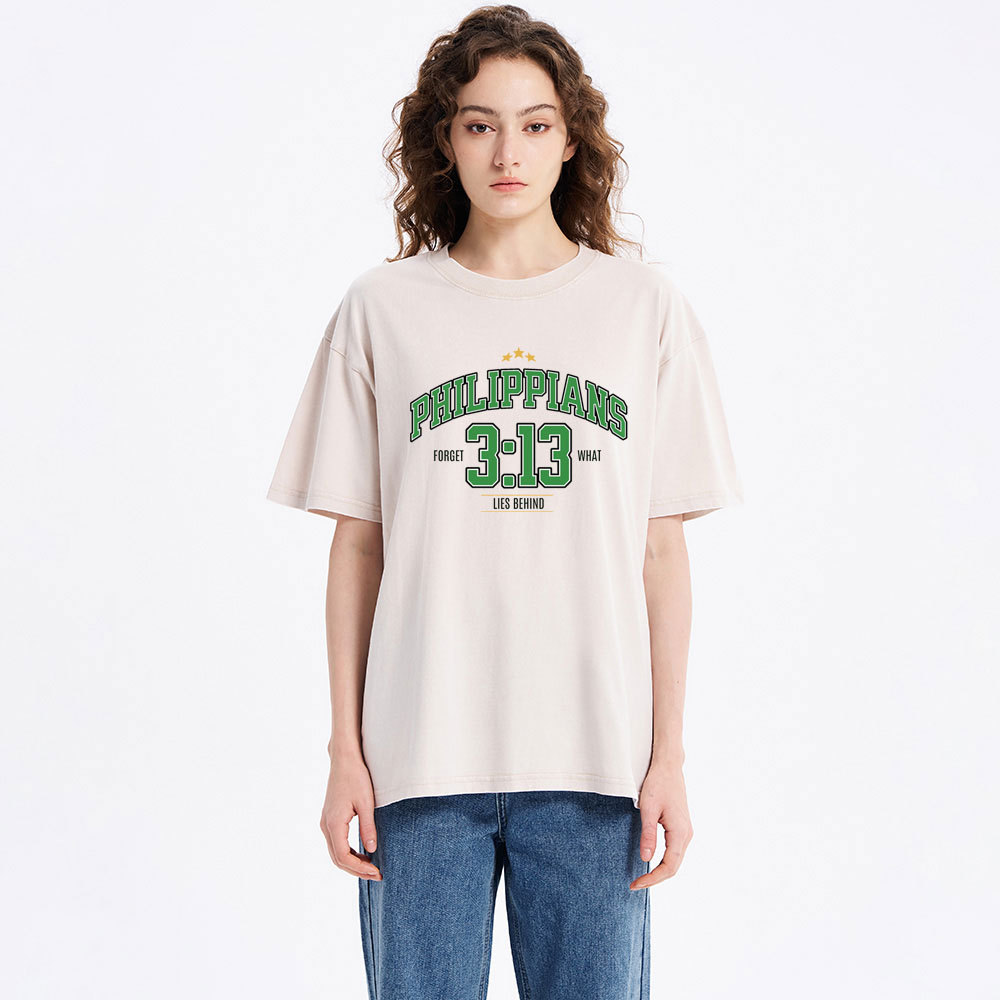 Philippians 3 13 Forget What Lie Behind Christian Washed T-Shirt