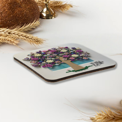 The Lord Is The Strength Christian Wooden Printed Coasters 