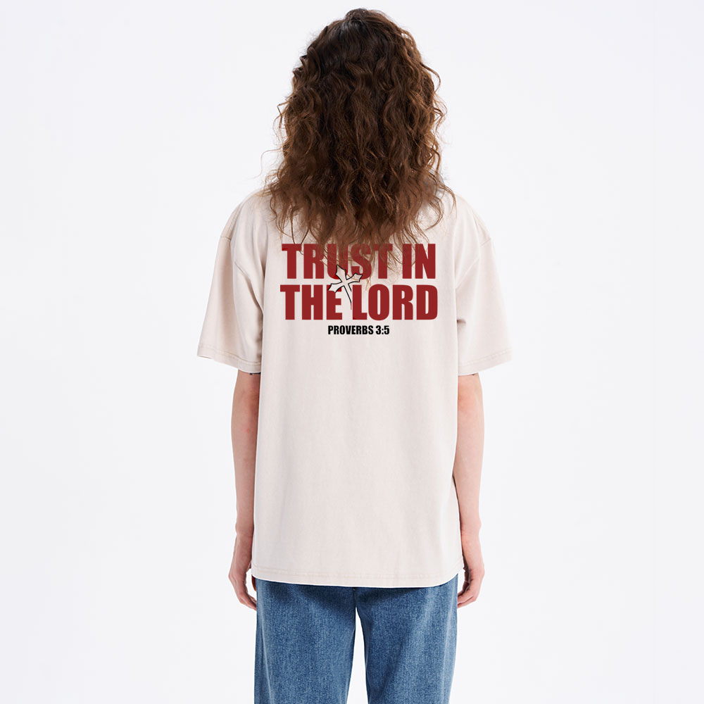Trust In The Lord Christian Washed T-Shirt