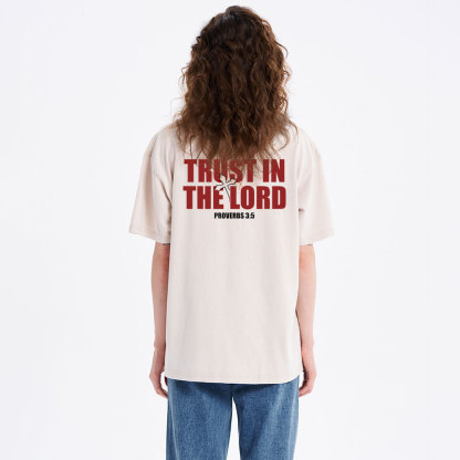 Trust In The Lord Christian Washed T-Shirt