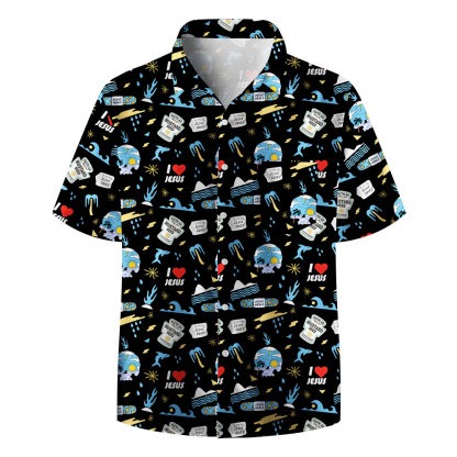 Faith As Small As A Mustard Seed Black Christian Hawaiian Shirt