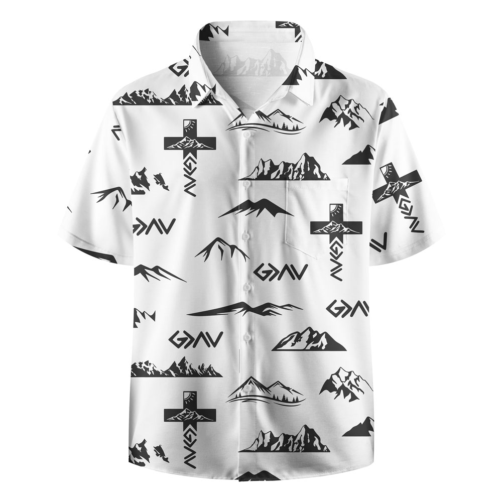 God Is Greater Than The Highs And Lows White Christian Hawaiian Shirt