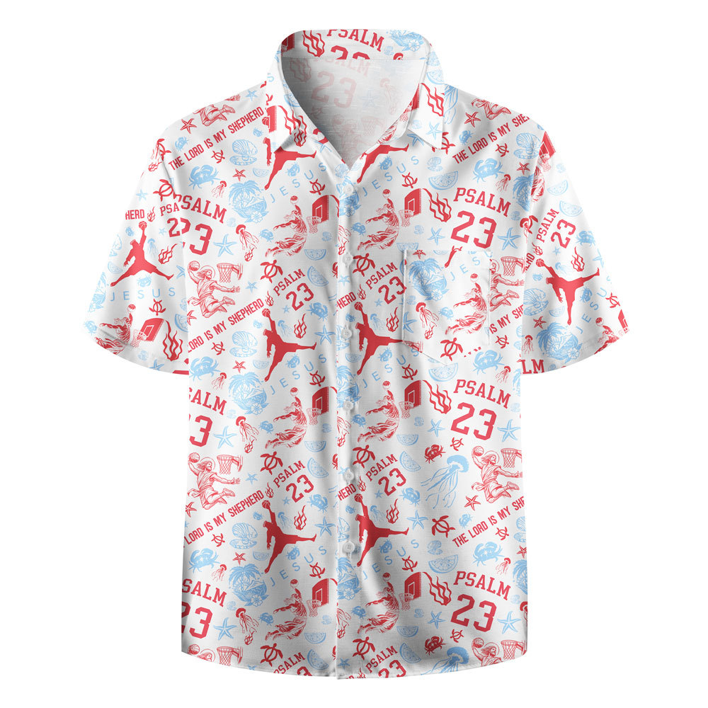 The Lord Is My Shepherd PSALM Christian Hawaiian Shirt