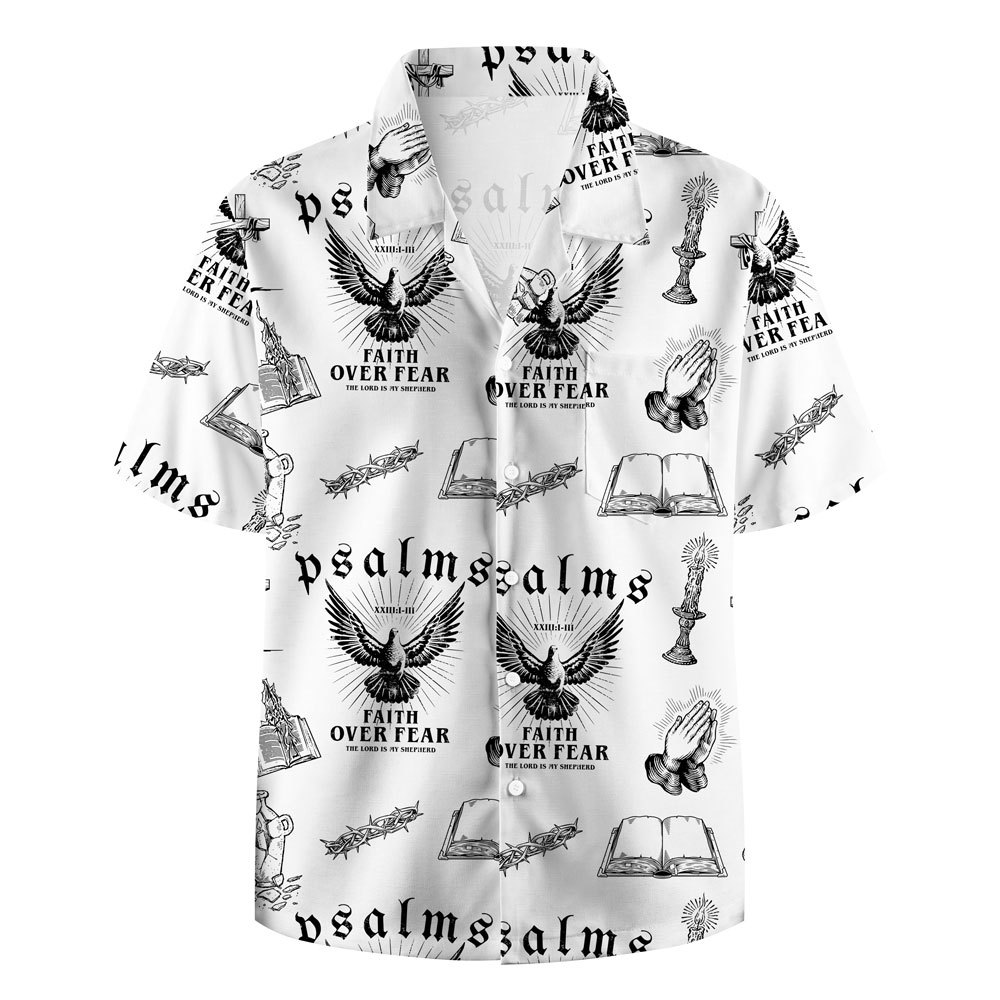 Be Not Afraid White Christian Hawaiian Shirt Sale - GuidingCross