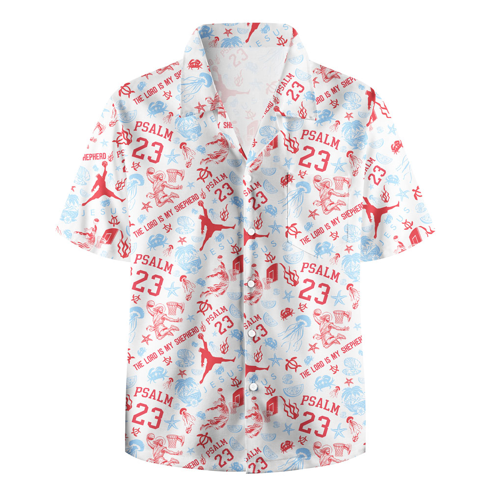 The Lord Is My Shepherd PSALM Christian Hawaiian Shirt
