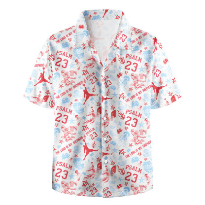 The Lord Is My Shepherd PSALM Christian Hawaiian Shirt