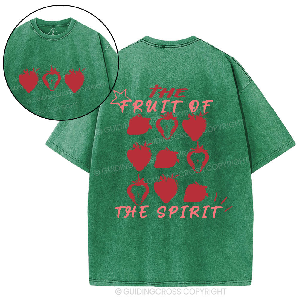 The Fruit Of The Spirit Christian Washed T-Shirt