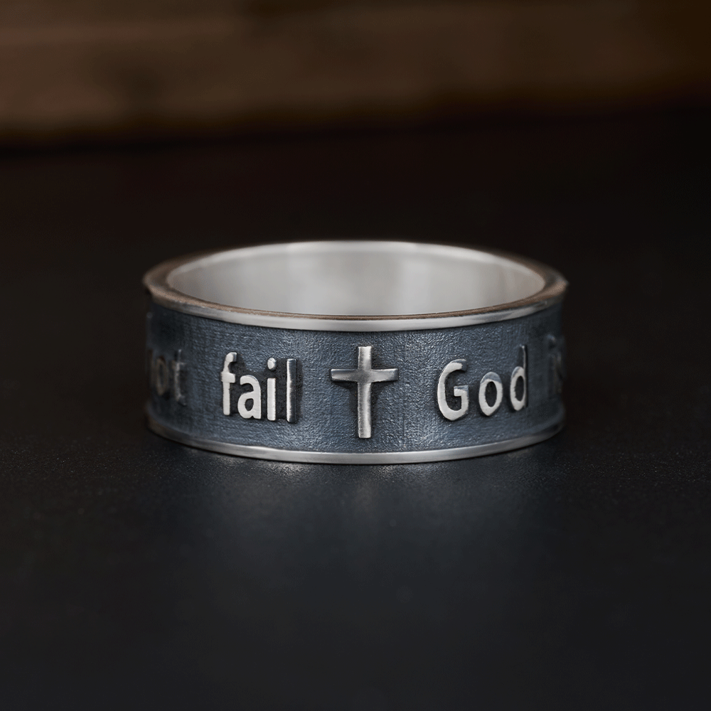 God is within Her - Bible Verse Psalm 46:5 Sterling Silver Band Ring