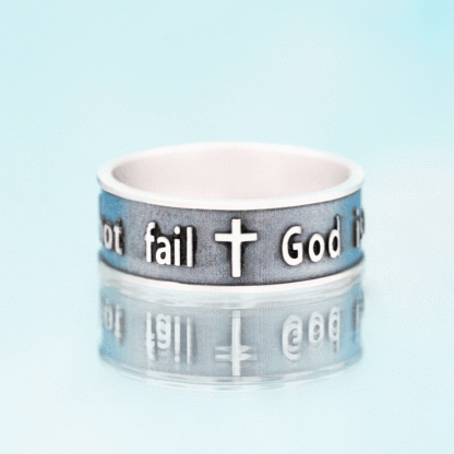God is within Her - Bible Verse Psalm 46:5 Sterling Silver Band Ring